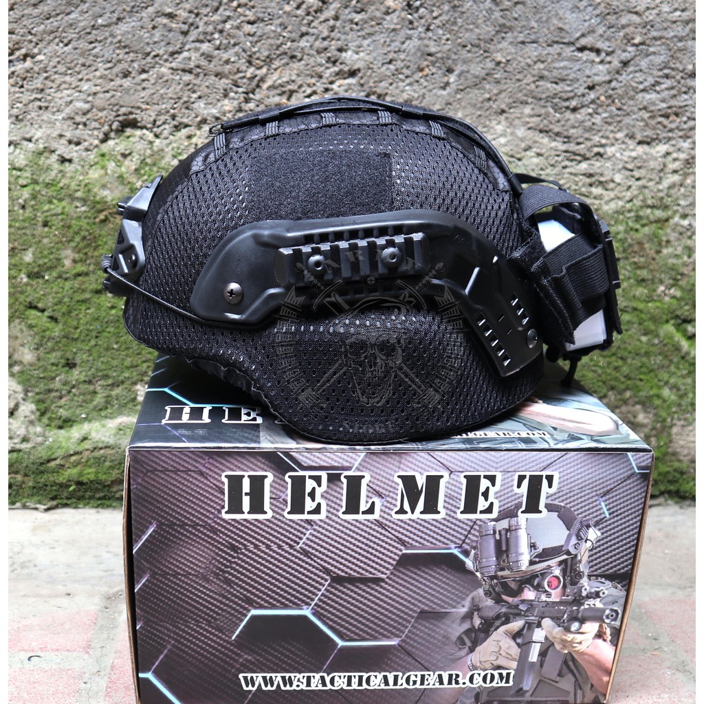 BP helm tactical mich 2000 hitam full cover