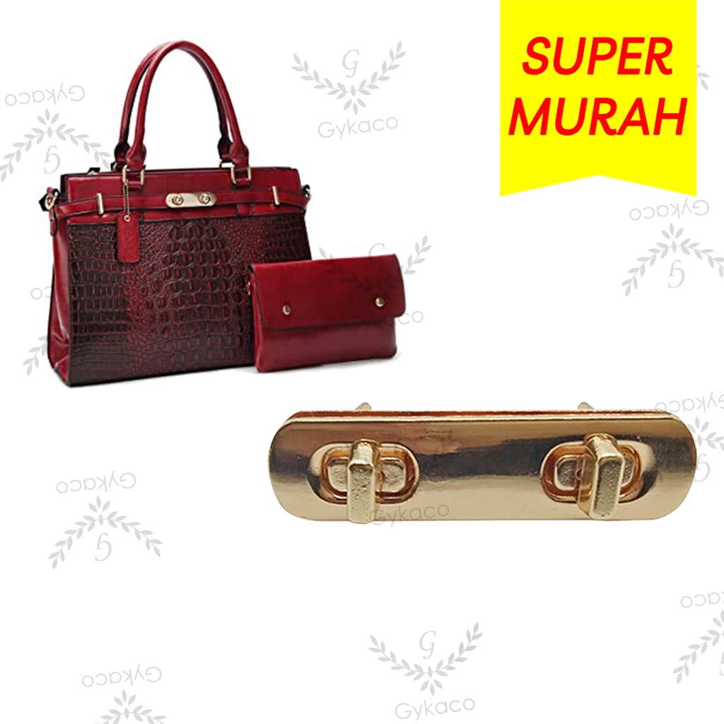 Variasi V012 Kunci Putar / Slop / Buckle - Aksesoris Tas &amp; Dompet Wanita Fashion (IMPORT)