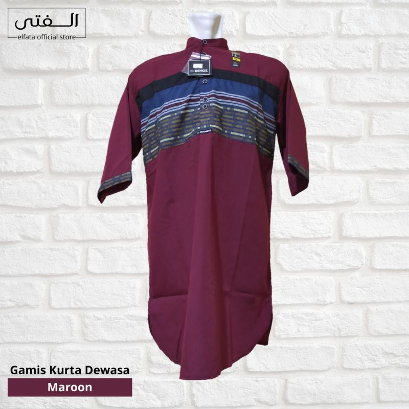 GAMIS KURTA LENGAN PENDEK GAMIS DEWASA BAJU SHOLAT PRIA