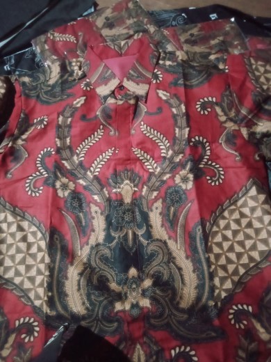 Kemeja Batik Pria Lengan Panjang Size M L Xl Xxl Xxxl