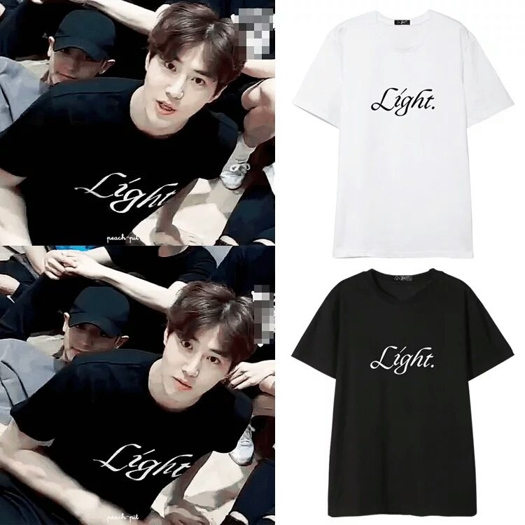 tshirt exo kaos exo baju exo light suho exo