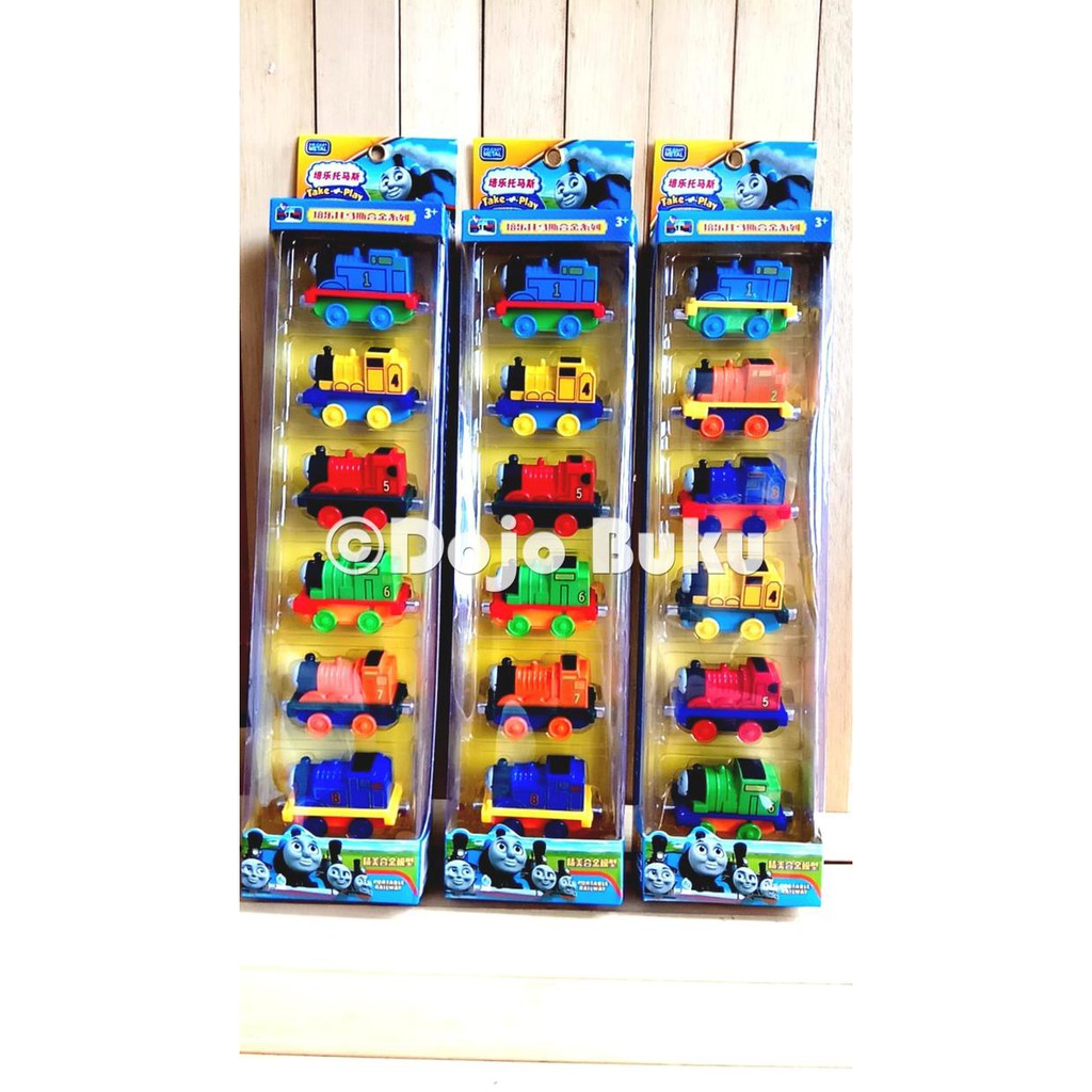 Thomas & Friends Die Cast Set 6 Kereta Besi Magnet Best Quality