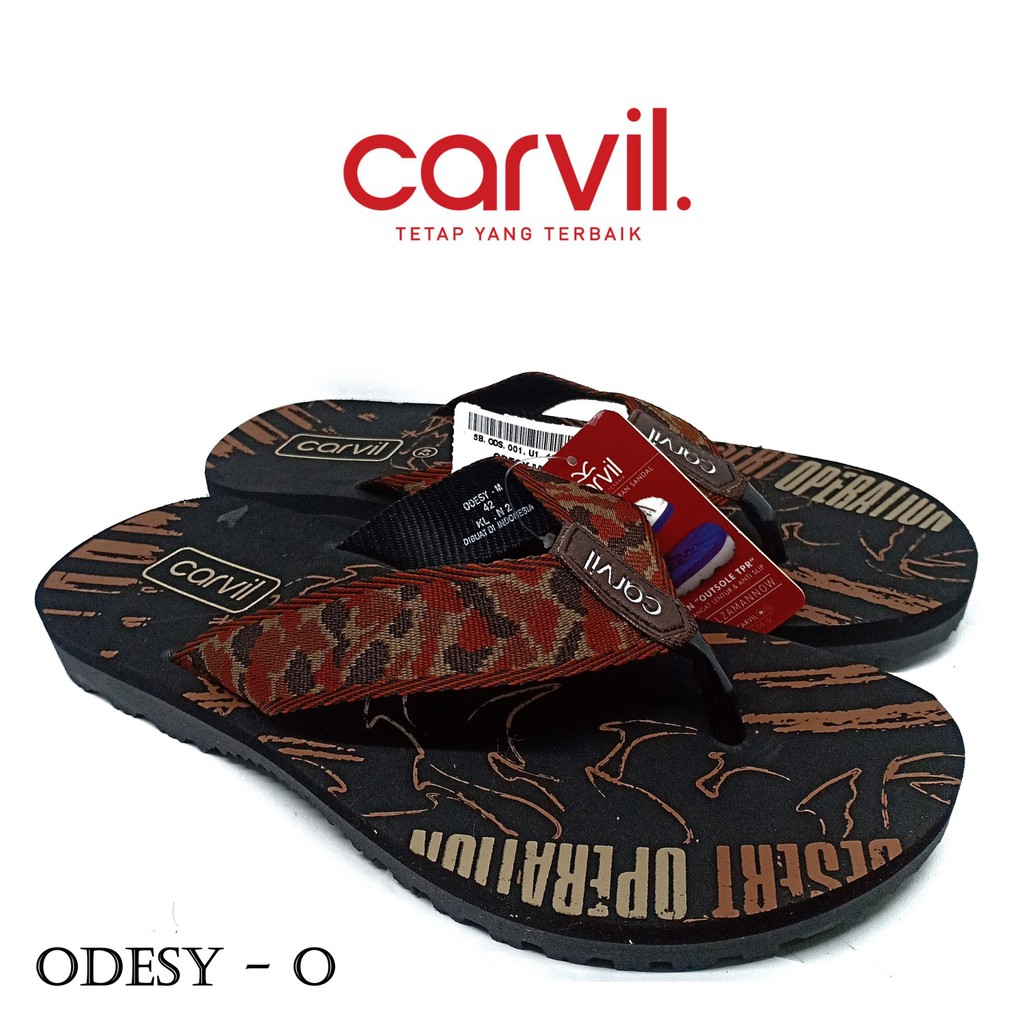  Sandal  Pria Carvil  Ukuran  Besar  43 dan 44 Original Anti 