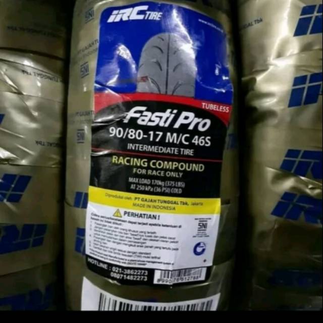 Ban Luar Tubeless 90 80 17 FASTI PRO IRC DOFT COMPOUND