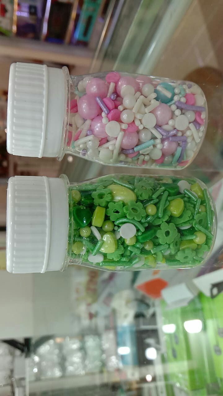 Bk-0023 Sprinkles Sprinkle Sprinkel Mix Warna Pastel 30gram