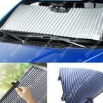 Telescopic Sun Shade Sun hield Tutup Kaca Jendela Depan Mobil 65CM