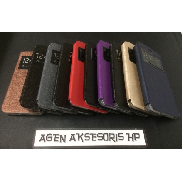 Flip Cover Oppo F1S A59 Leather Case / Sarung Hp F1 S Selfie Expert Aksesoris Smartphone Model Baru