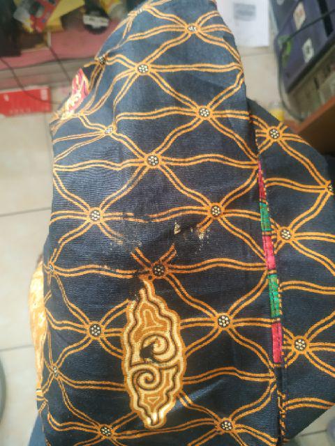 Cod - Dt Collection - Kemeja Batik Lengan Panjang Pria / Cowok Motif Merak Emas