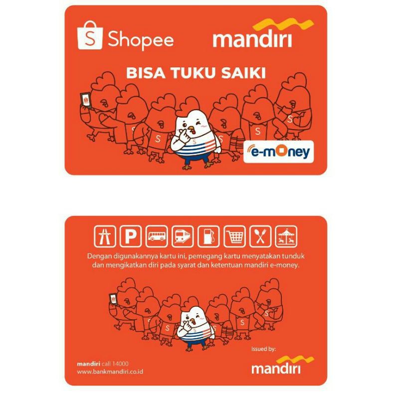 eMONEY Card MERCHANDISE ORI /Like eTOLL Tapcash Flazz or Brizzi