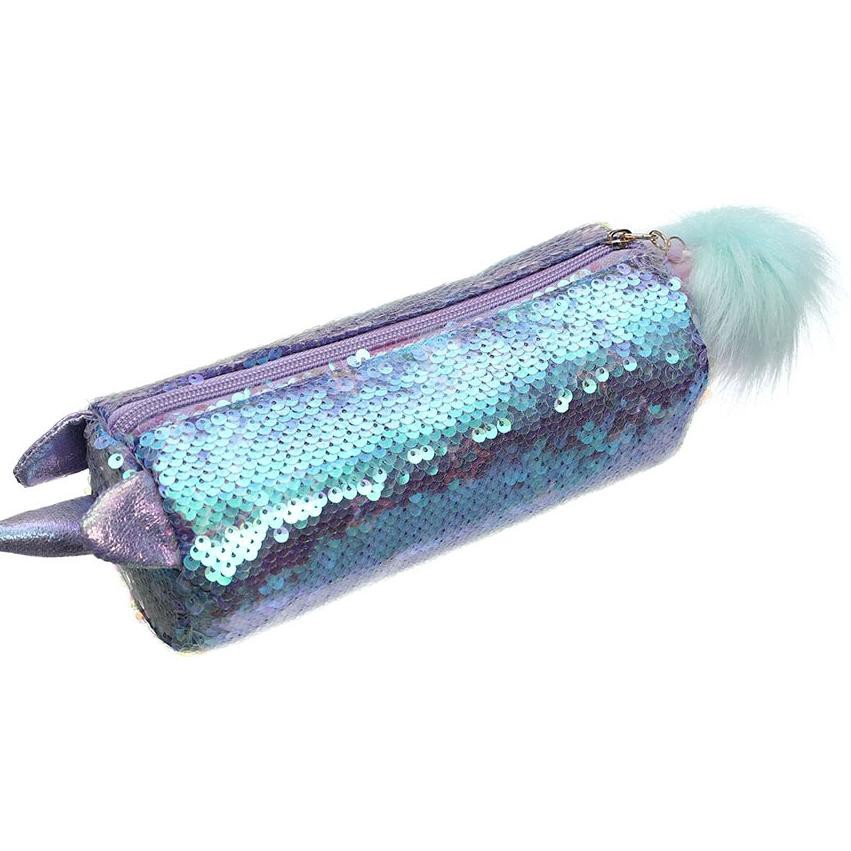 

JuAlanz, Tempat Pensil/Kosmetik Bahan Sequin Untuk Anak PerempuanCode.F.4.T.0.0.4