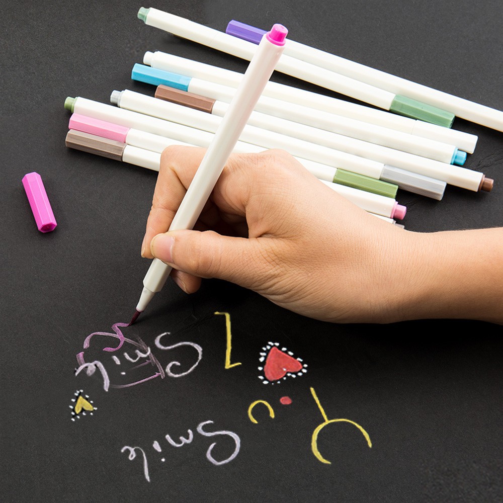 

Promo [Bayar Di Tempat]Pen Spidol Marker Metalik Warna Gold Silver Putih Pink untuk Srapbook DIY
