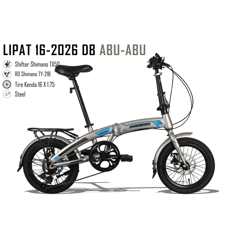 [EKA JAAYA SEPEDA] SEPEDA LIPAT PHOENIX 16 INCH sepedah lipat anak dewasaspeda lipat phoenix 16 inch