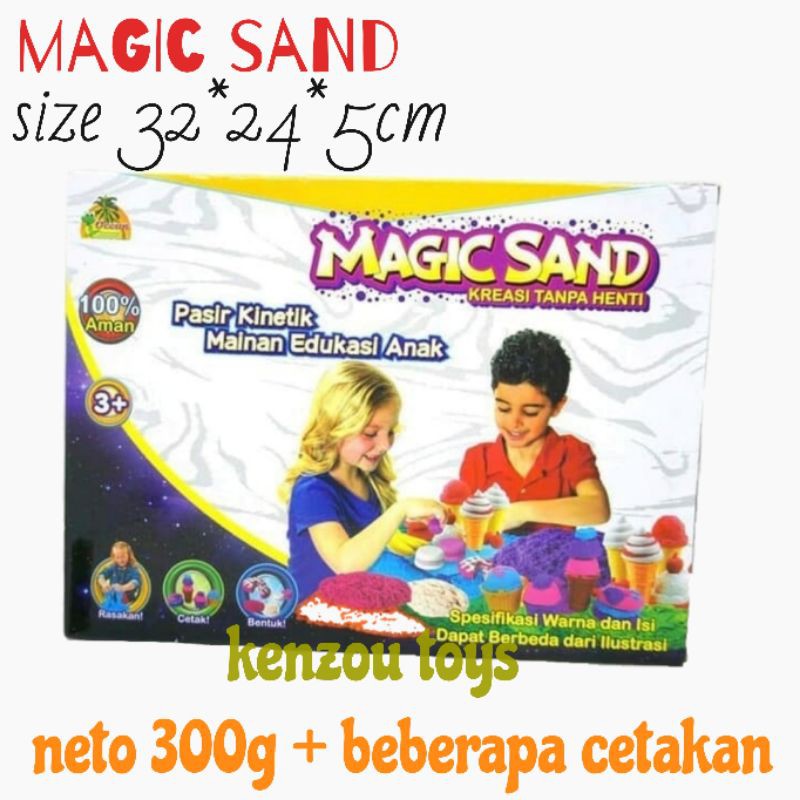 mainan magic sand pasir kinetik oct dus