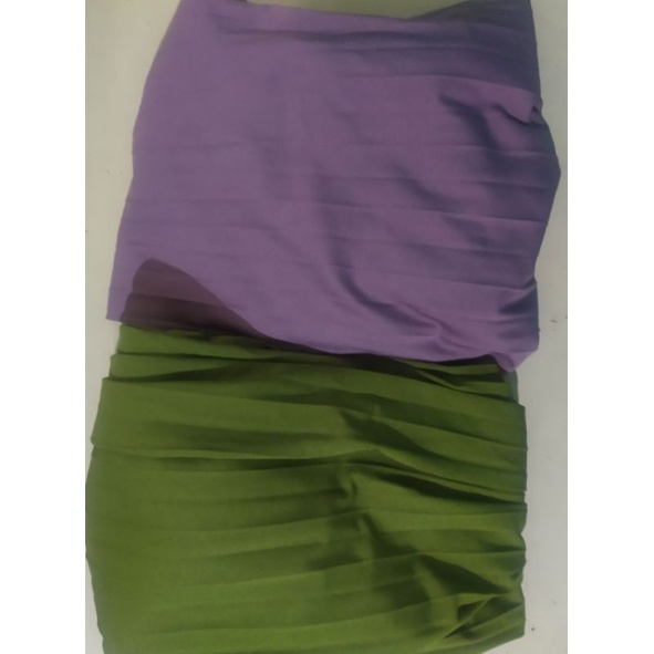 take all PL rok plisket hijau dan ungu