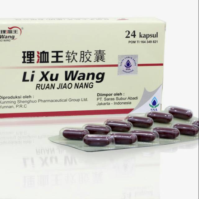 24'S LI XU WANG / LIXUWANG RUAN JIAO NANG (obat melancarkan darah)