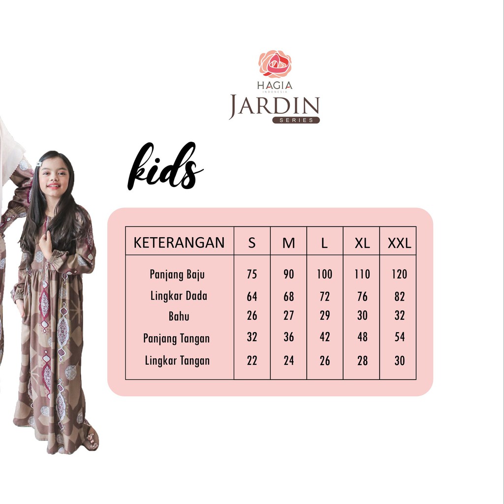 JARDIN SERIES Gamis rayon premium signature by Hagia Indonesia