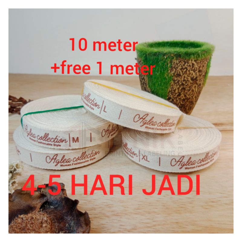 

label katun tebal murah label baju label merek(10 yard)
