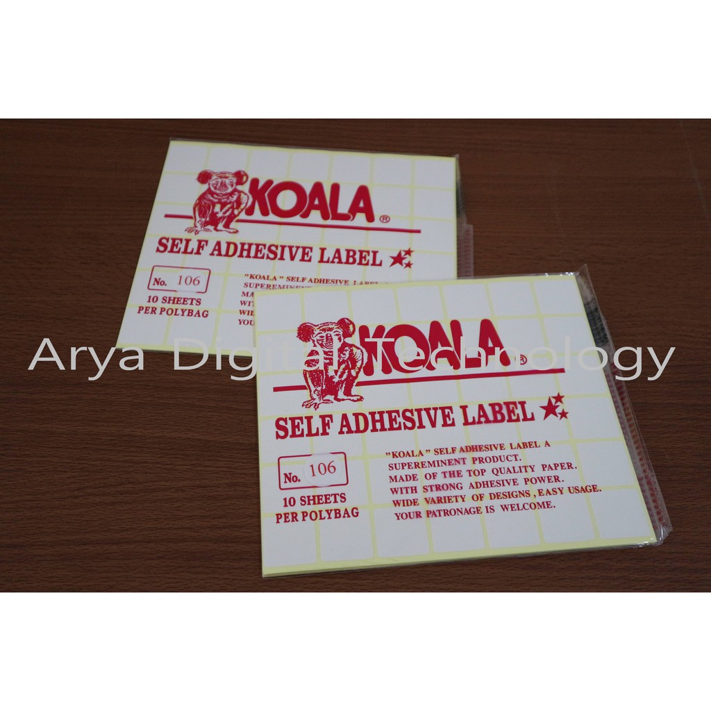 

Kertas Sticker Label Koala No 106 Kertas Stiker Tempel Murah Bagus