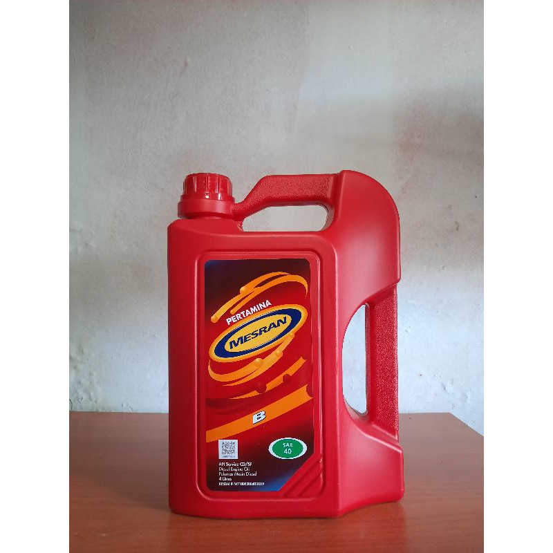 Oli Mesran B SAE 40 Kemasan 4 Liter (Kualitas ORIGINAL)