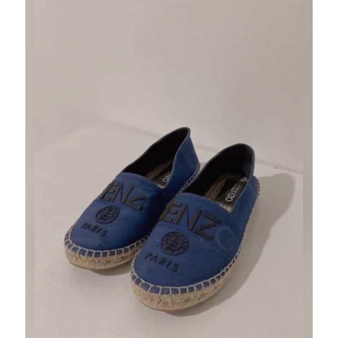preloved sepatu slip on kenzo espadrilles original
