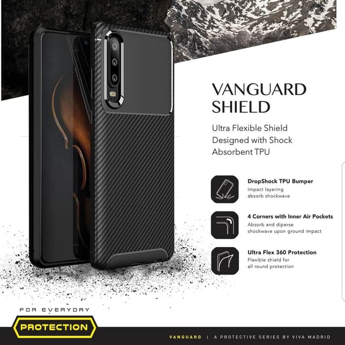 VIVA MADRID VANGUARD SHIELD SOFT CASE CASING GALAXY A50 2019 CARBON