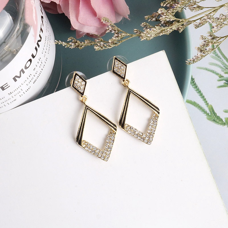 Anting 925 Silver Needle Gaya Korea Untuk Wanita