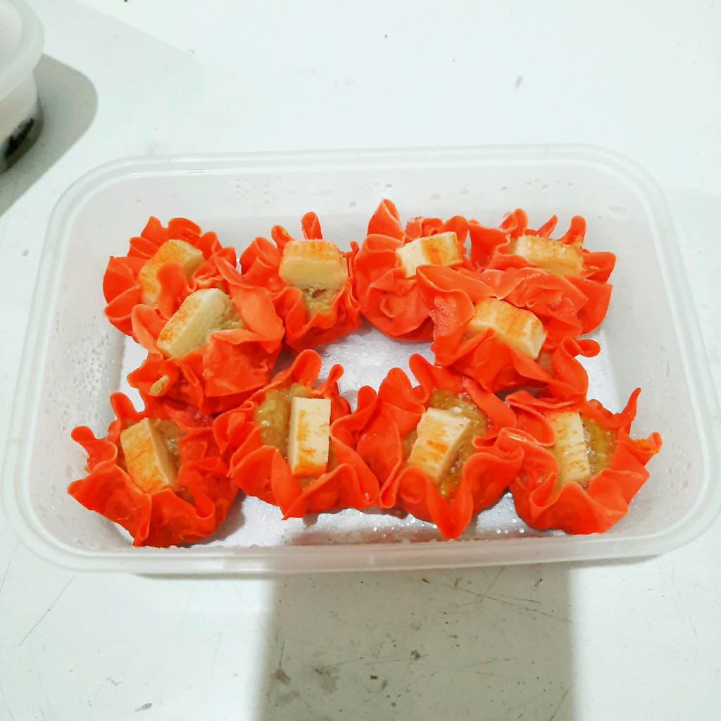 

Dimsum siomay ayam topping crab isi 10pc