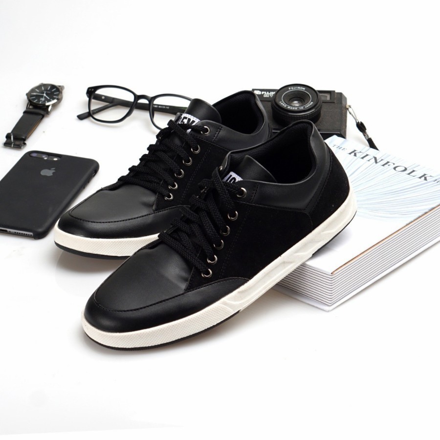 Sepatu casual pria Joey Glat Footwear original black