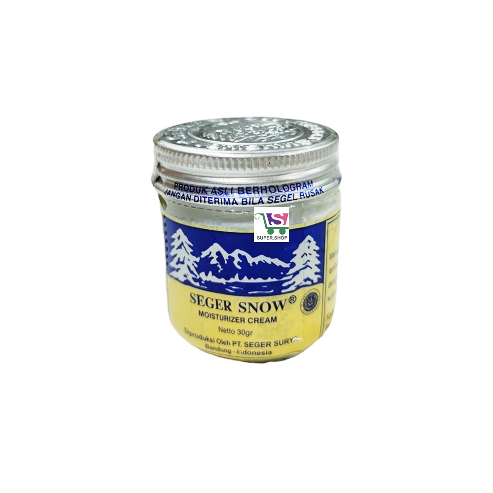 Seger Snow Moisturizer Cream Botol Kaca 30 Gram