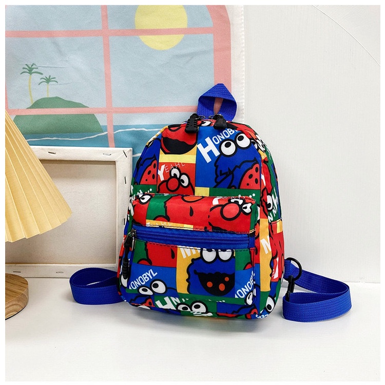 GOMART - Tas Ransel Sekolah Anak Karakter Elmo Lucu Import - Tas Backpack Anak Laki Laki Perempuan - Tas Anak Kekinian Terbaru - BK20