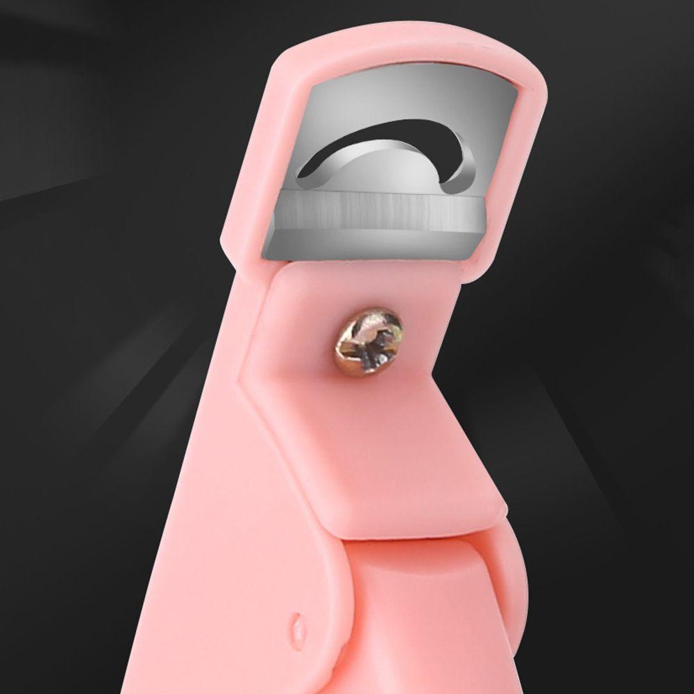 AUGUSTINA Nail Tips Cutter 1pc Lurus French Nail Catcher Trimmer Akrilik Berbentuk U Manicure Pedicure