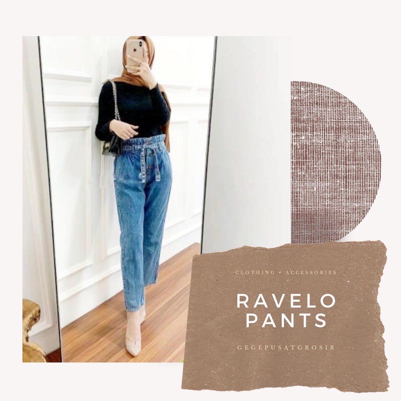 RAVELO PANTS / GG-CN12 / CELANA JEANS WANITA / CELANA BOYFRIEND JEANS WANITA