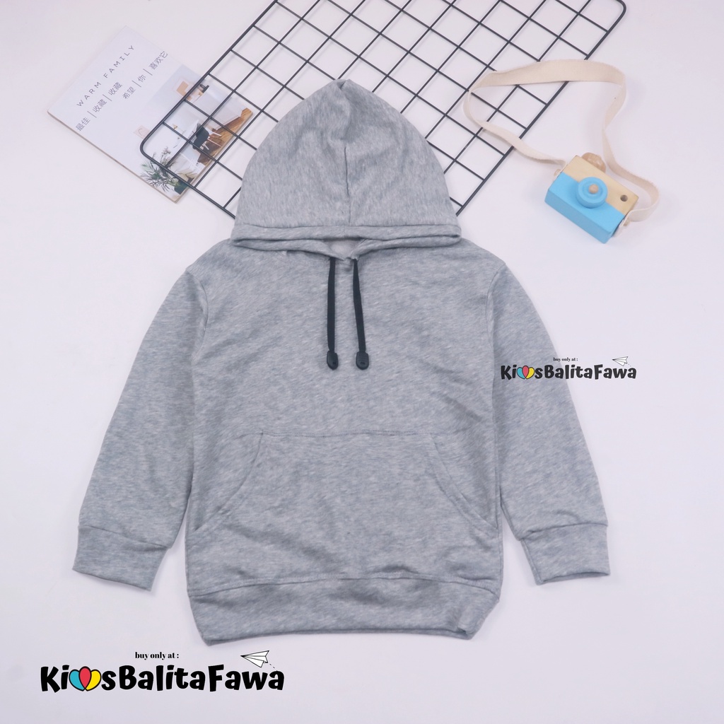 Hoodie Anak Polos uk 4-6 Tahun / Universal Sweater Anak Laki Perempuan Baju Hangat Panjang IMPORT