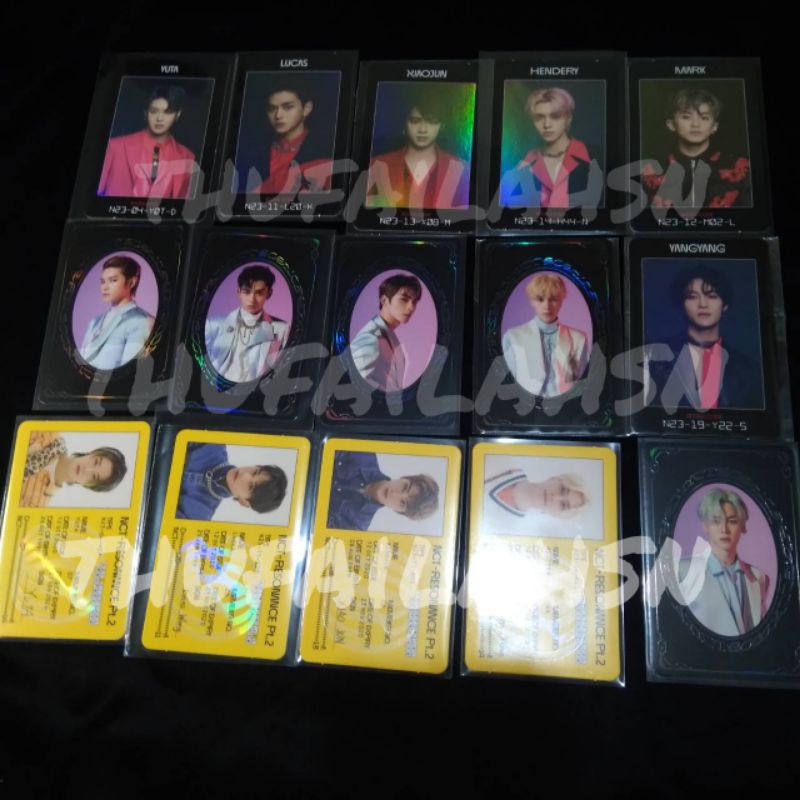 id card yearbook access card Taeyong Yuta Kun Lucas mark xiaojun hendery yangyang