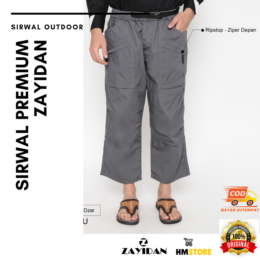  Celana  Sirwal Pria Zayidan Sirwal Outdoor Model Abu  Dzar 