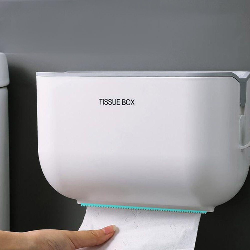 Populer Tempat Kertas Toilet Aksesori Kamar Mandi Anti Air Tidak Meninju Penyimpanan Kertas Dapur Roll/Draw Paper Dispenser