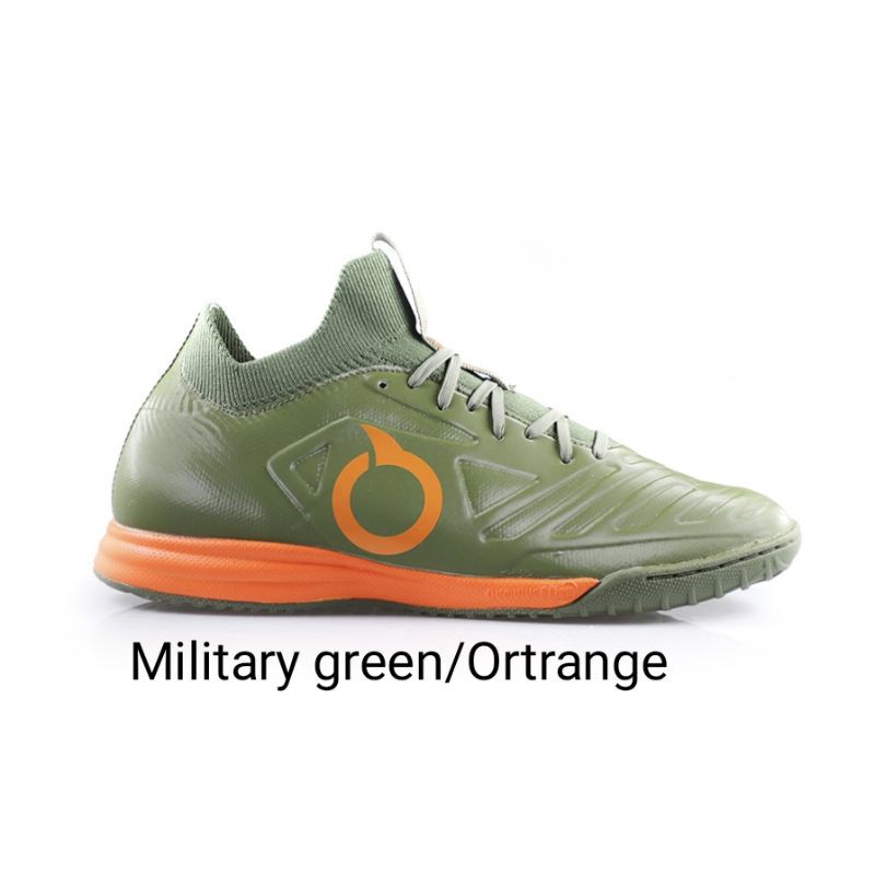 ortuseight sepatu futsal forte valkyrie in military green/ortrange