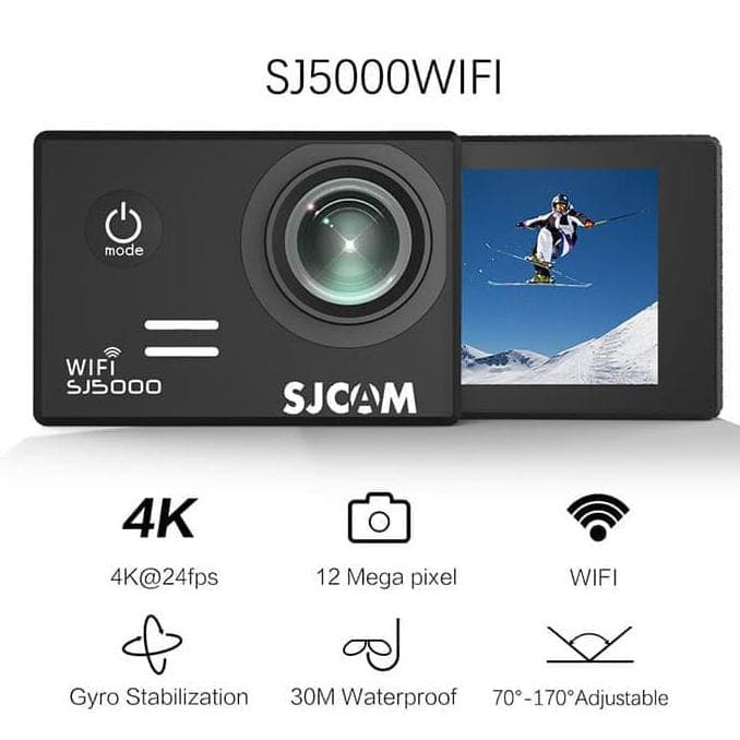 SJCAM SJ5000 WIFI Ultra HD Action Kamera Tongsis