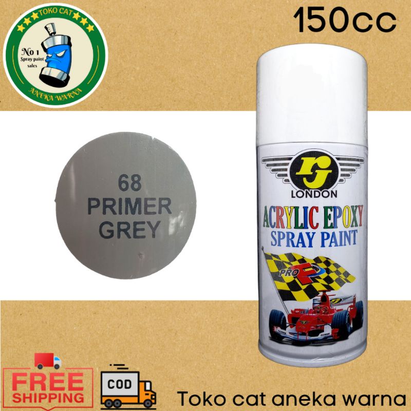 pilox pilok 150ml 150cc primer grey surfacer poxy epoxy cat dasar rj london cat semprot spray paint