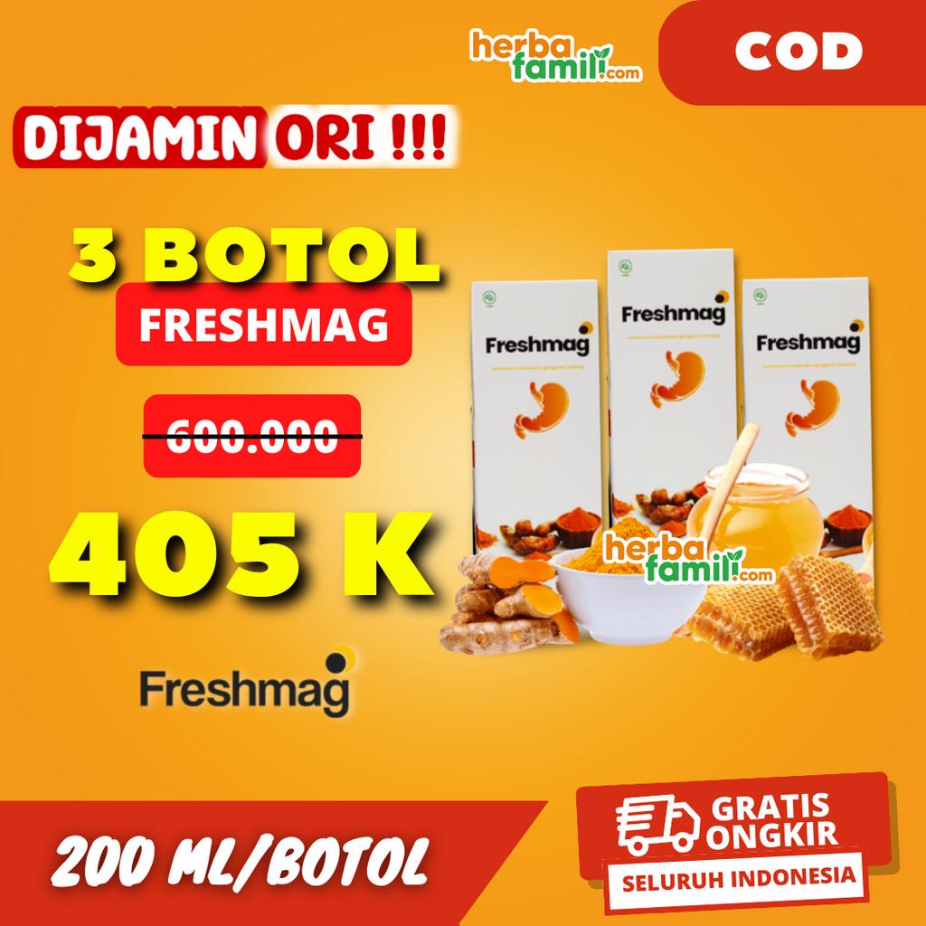 3 BOTOL FRESHMAG 100% ORIGINAL OFFICIAL 3 BOTOL | Madu Asam Lambung Asli Obat Herbal Freshmaag Fresh Mag Fresh Maag Freshmag Ampuh Atasi Asam Lambung Secara Alami Freshmag