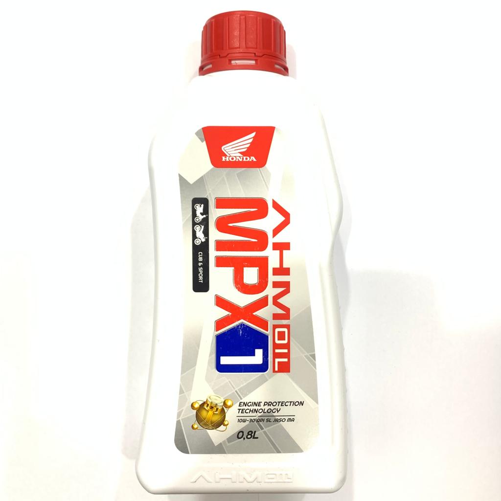 OIL AHM MPX 1 0.8L 800ML KHUSUS BEBEK JAMIN ORIGINAL HONDA