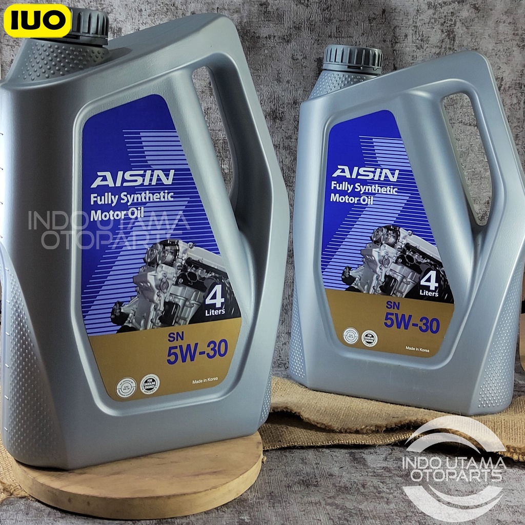 Oli Aisin 5W 30 API SN/ CF FULLY SYNTHETIC isi 4 ltr ASLI