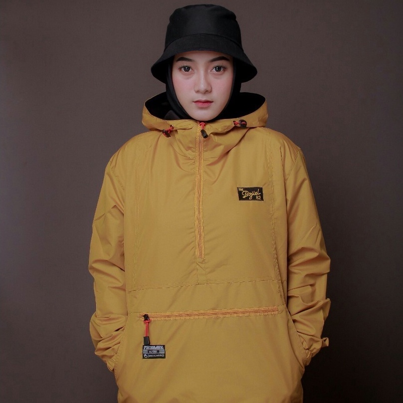 The Bojiel Jacket Cagoule Saku Doraemon Pria Wanita Simple Polos Original Distro Populer