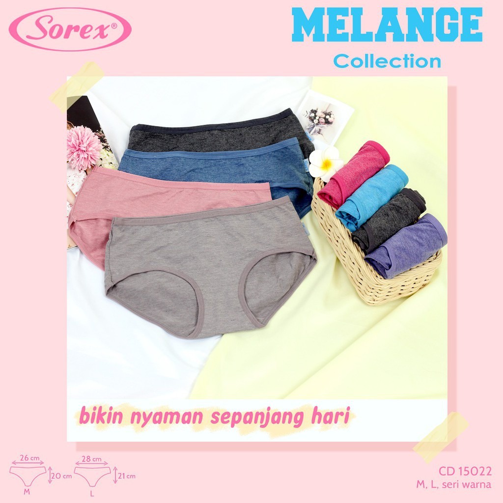 KL | CELANA DALAM SOREX WANITA MELANGE ART 15022