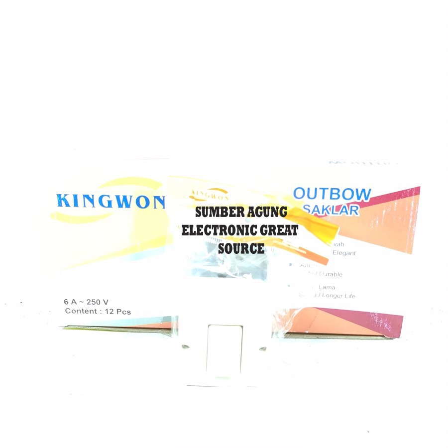 Saklar Engkel Tempel Kingwon Outbow Sakelar Switch Listrik Rumah Tangg