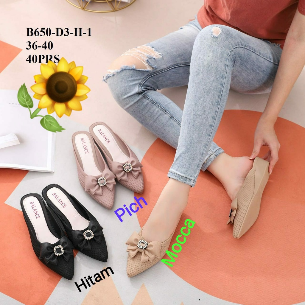 Sandal Jelly Wanita Wedges Balance 3302-1-Mocca 650