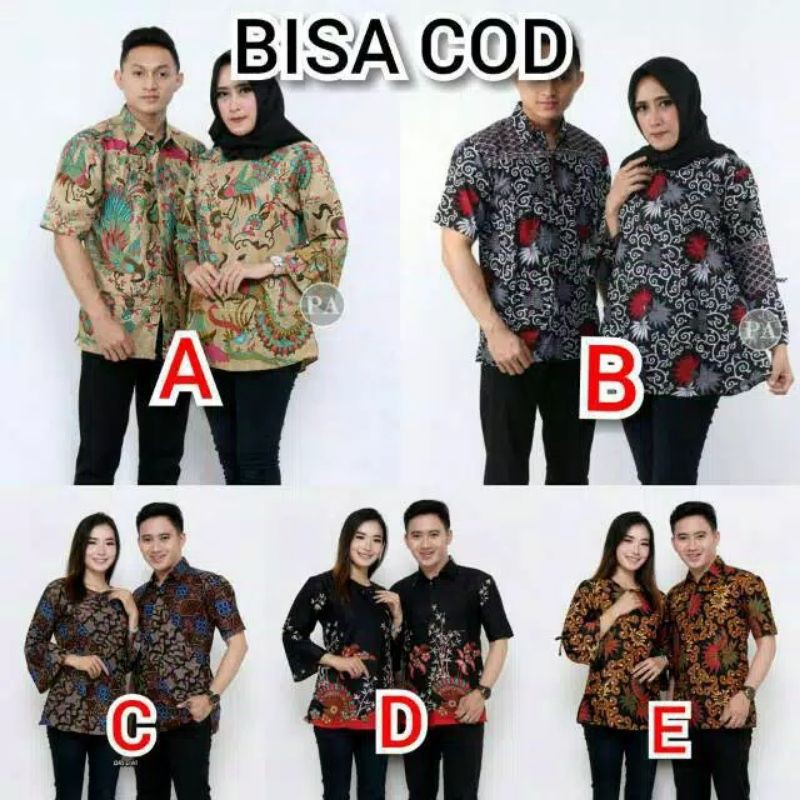 Jual Murah Seragaman Batik Couple Sarimbit Murah Bisa Bayar Di Tempat Batik Pekalongan77 wl05aXYujLMdrp
