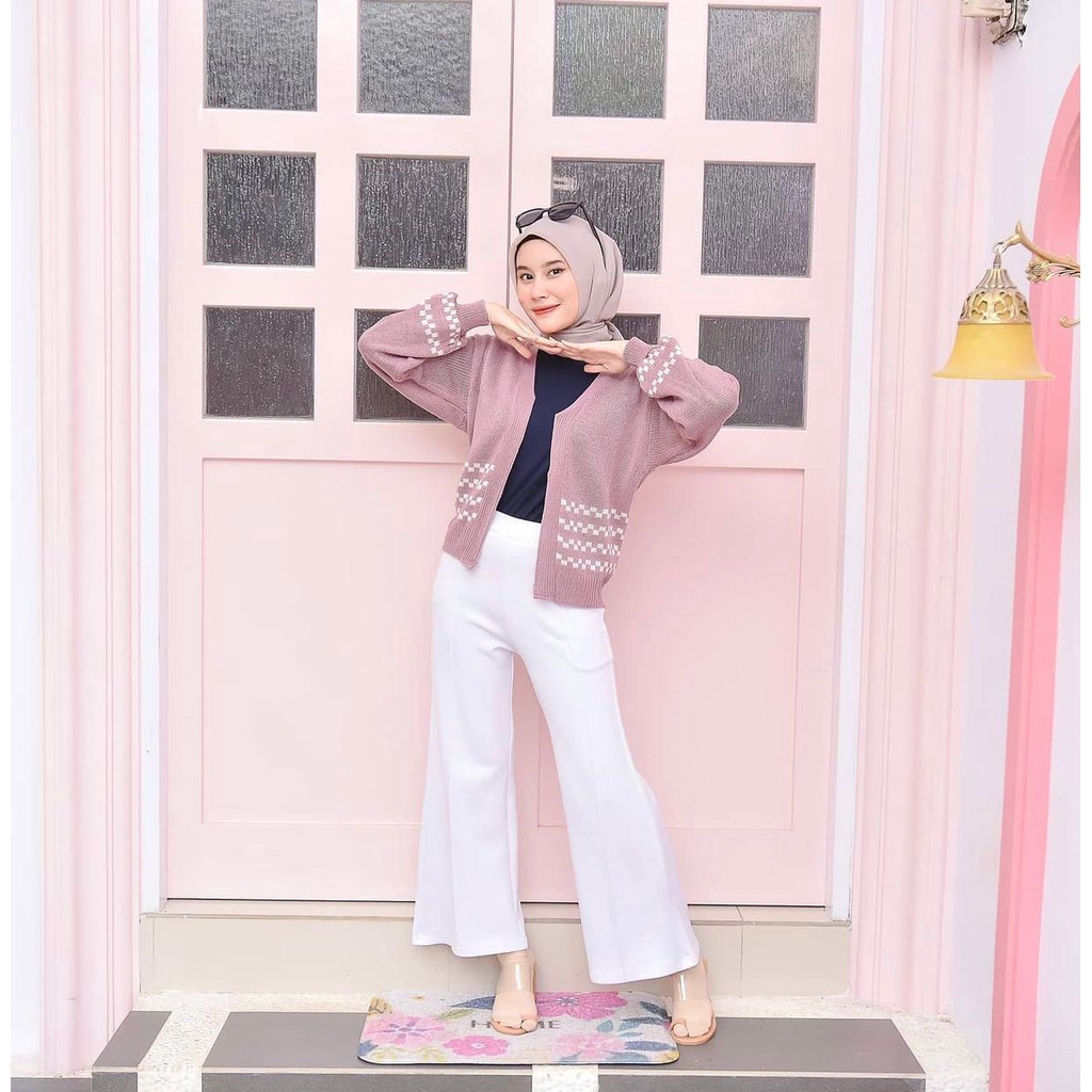 ZAHRA - SHIRA CROP Cardy / Crop Cardy / Cardigan Crop / Cardigan Rajut / Cardigan wanita