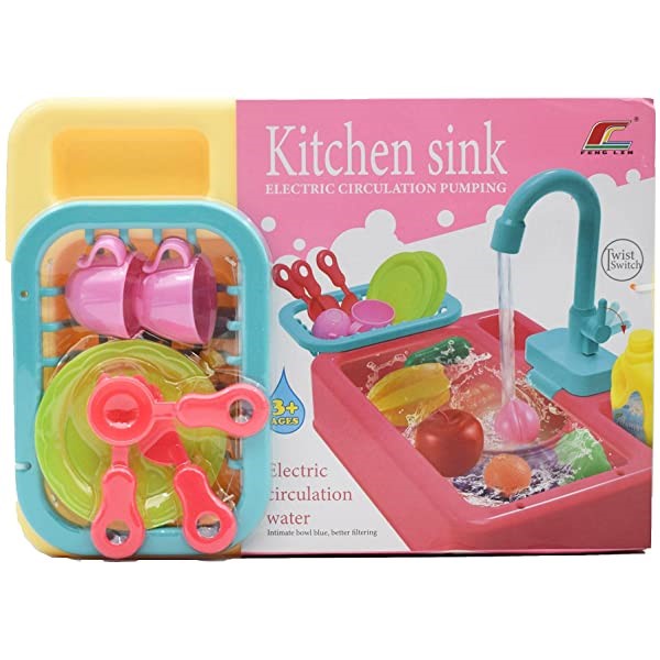 Mainan Anak Perempuan Kitchen Sink  Mainan Cuci Piring Anak 6058