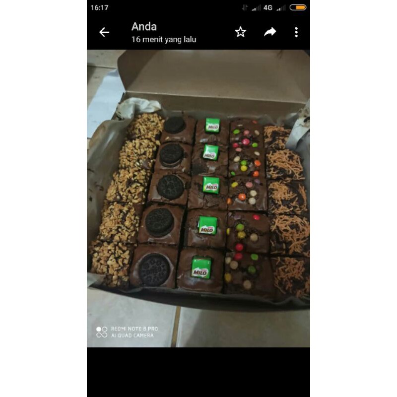 

mix brownies